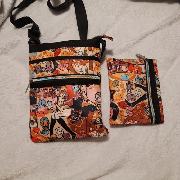 Tokidoki Crossbody Bag Purse & Pouch Pirate Girl - Picture 3 of 11